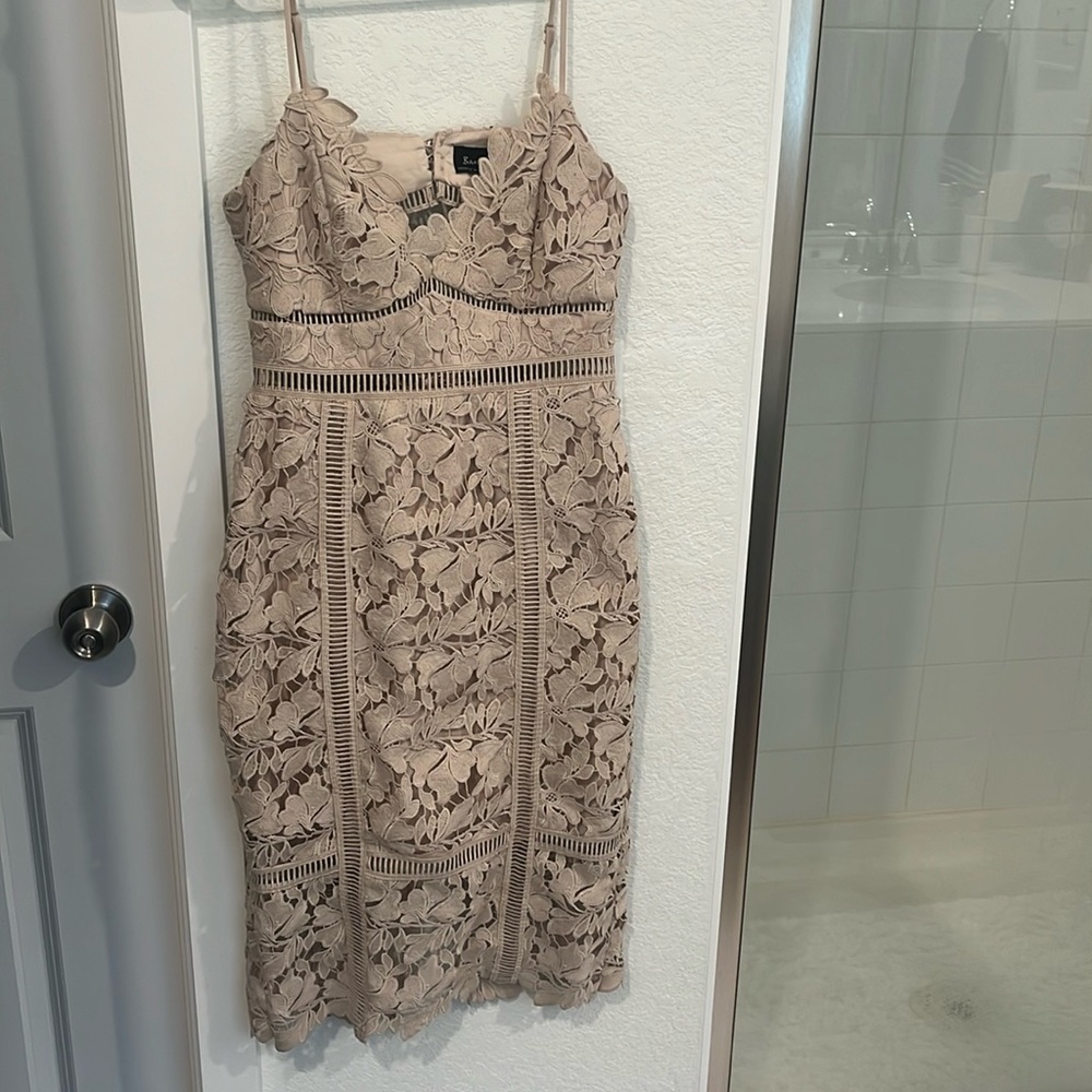 Tan Lace Dress, Worn once!